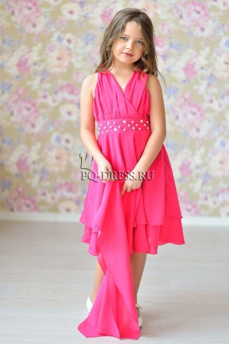 Платье нарядное для девочки арт. ИР-1409, цвет малина