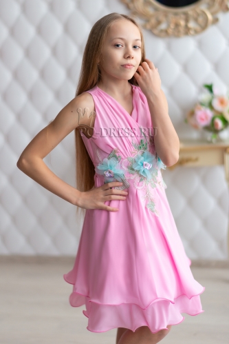 Платье нарядное для девочки арт. ИР-1901, цвет розовый