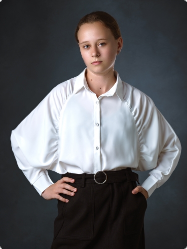 Школа | Блуза подростковая, цвет: белый