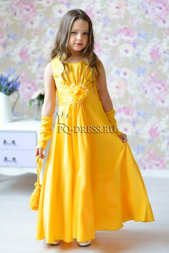 Платье "Делия", цвет желтый