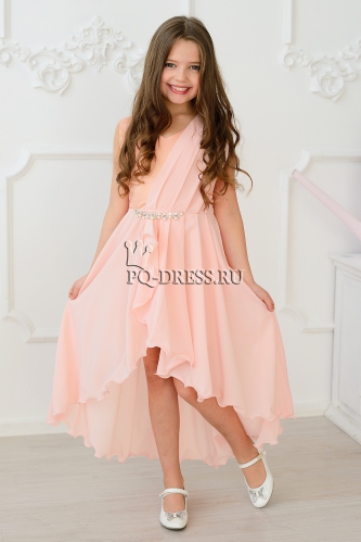 Платье нарядное для девочки арт. ИР-1711, цвет персик