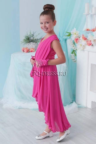 Платье нарядное для девочки арт. ИР-1711, цвет малина