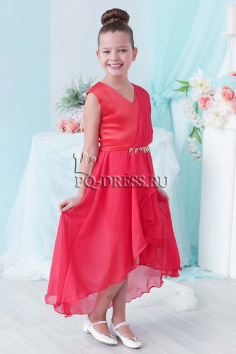 Платье нарядное для девочки арт. ИР-1711, цвет красный