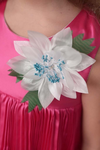 Платье "Водопад", цвет малина