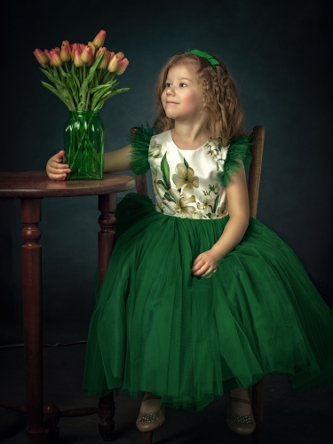 Платье арт.Ир-1916, цвет зеленый