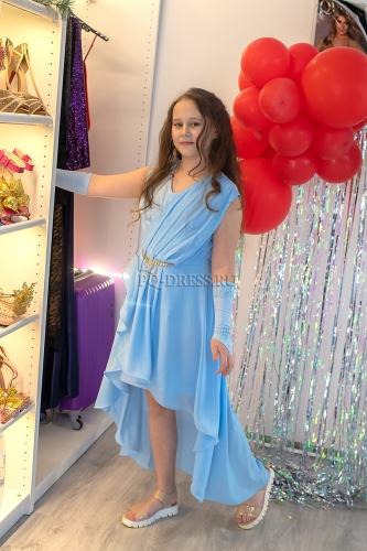 Платье нарядное для девочки арт. ИР-1711, цвет голубой