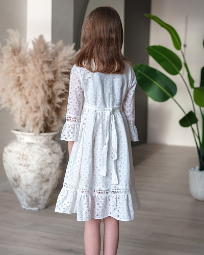 Платье арт.2059, цвет молочно-белый